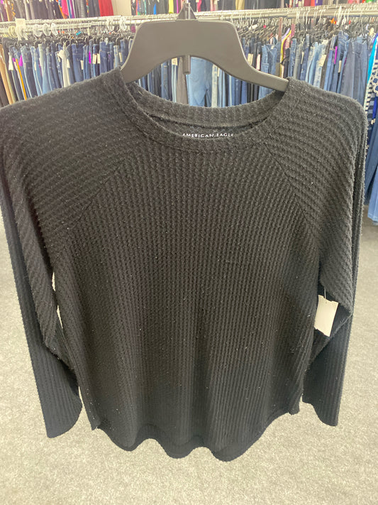 Black American Eagle Long Sleeve Shirt Women's