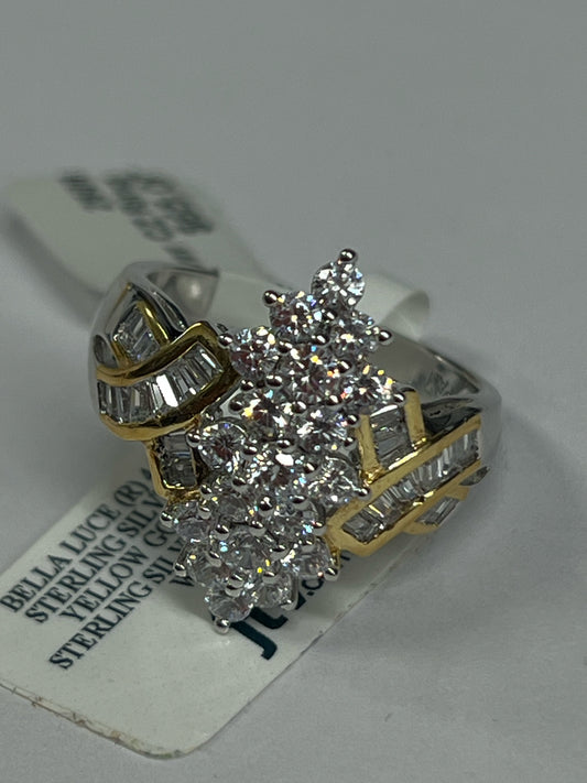 Sterling Silver CZ Ring Size 9 JTV New Bella Luce 4.08 ct tw