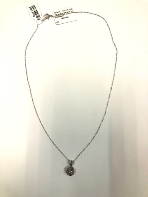 Sterling Silver Necklace Diamond