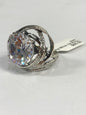 Sterling Silver CZ Ring Size 8