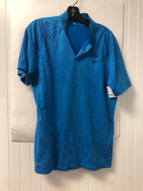 Blue Nike ACTIVE Short Sleeve Shirt Men's