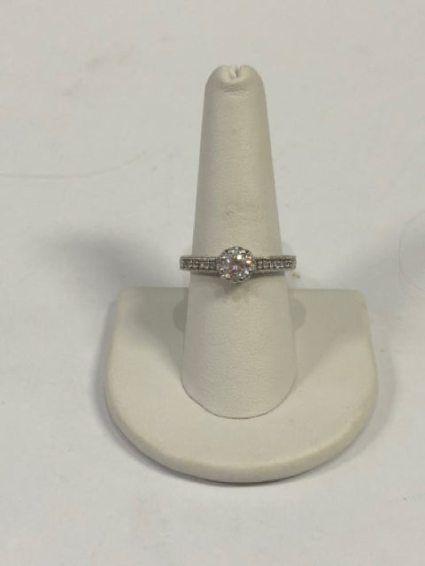 Sterling Silver CZ Ring Size 8.75