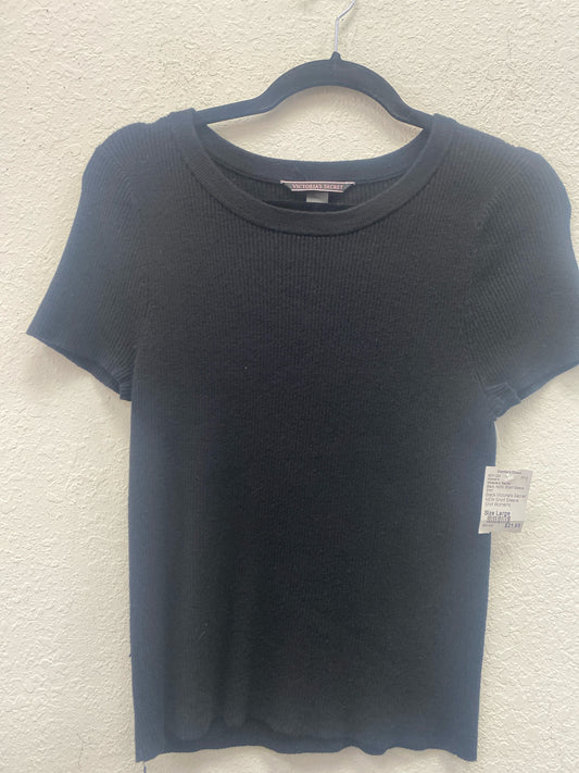 Black Victoria's Secret NEW Short Sleeve Shirt Women's