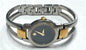 Amorosa Movado Museum Watch Black Dial 2 Tone 84 E4 1842 BANGLE New Bat