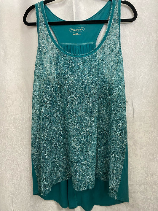 Teal Print Maurices Tank Women's