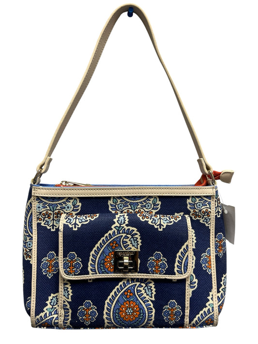 Fashion SPARTINA Navy Blue Print Handbag