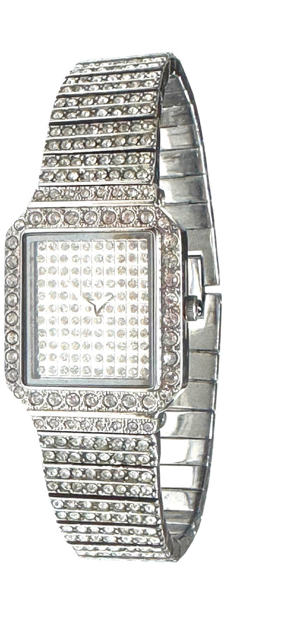 Croton Iced Out Watch Rhinestone Crystal Unisex Watch New Battery