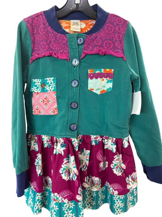 Multi-Color Wild Flowers BOUTIQUE Long Sleeve Shirt Girls