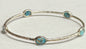 Ippolita Sterling Silver Rock Candy Bronzed Turquoise Bangle Bracelet Size Large