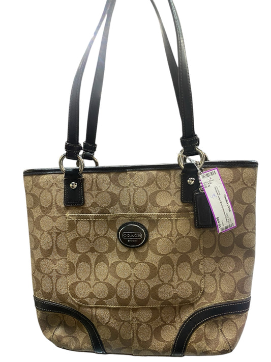 Designer beige Coach Handbag