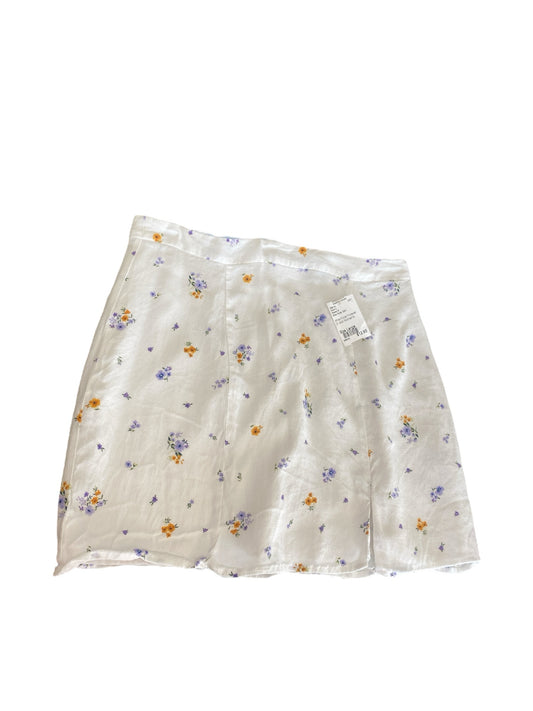 White Floral Forever 21 Skirt Women's