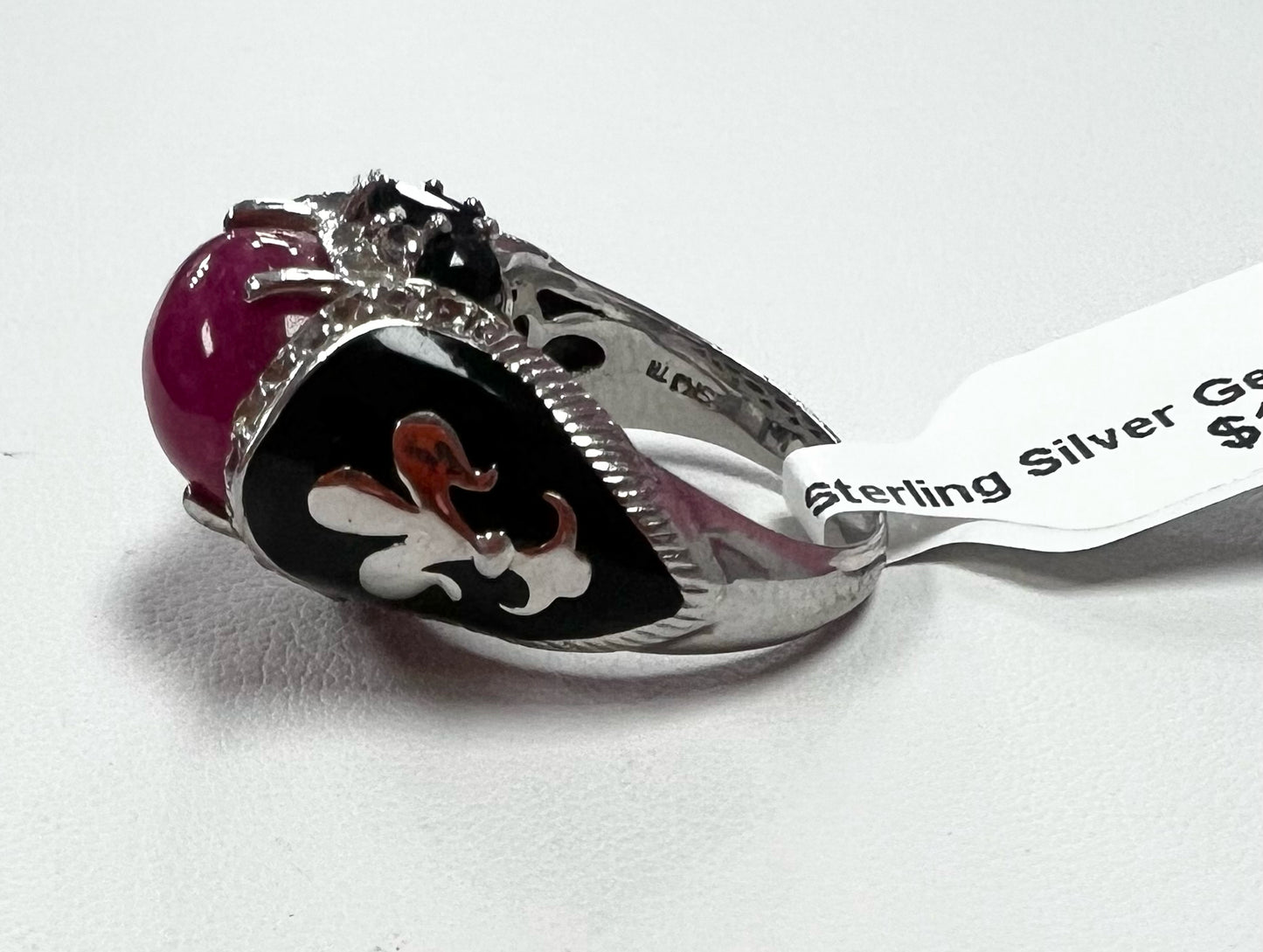 Sterling Silver Gemstone Ring Size 7
