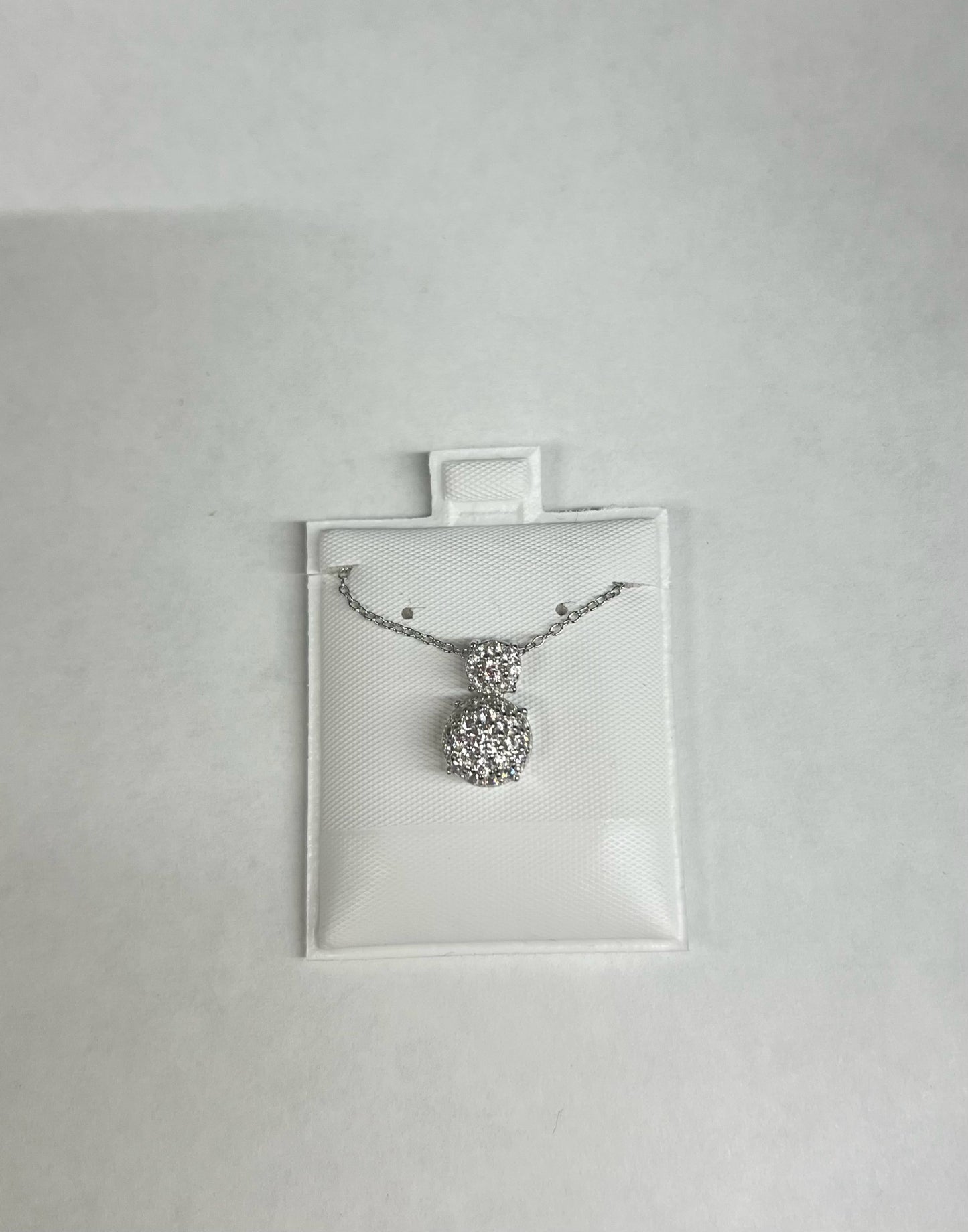 Sterling Silver CZ Pendant & Necklace JTV