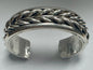 Jimmie King Jr Navajo Sterling Silver Bracelet Cuff Heavy 109g '78 Inside Cuff