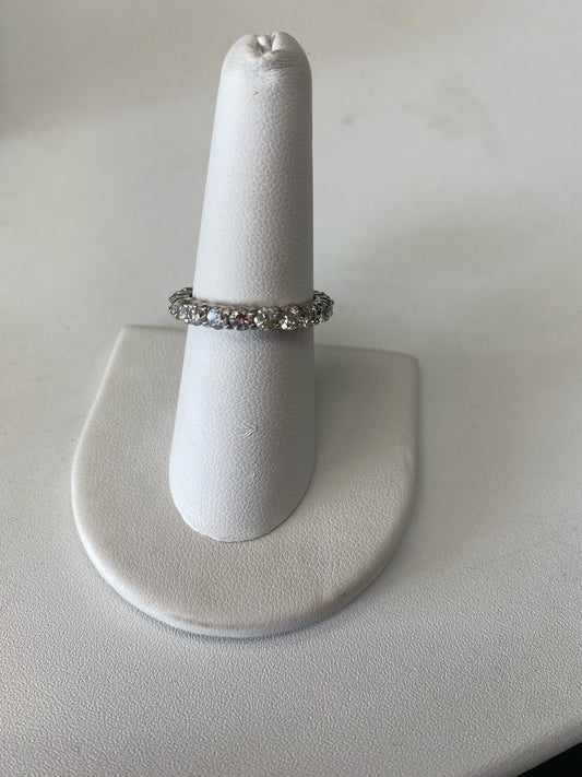 Sterling Silver Ring CZ Size 8