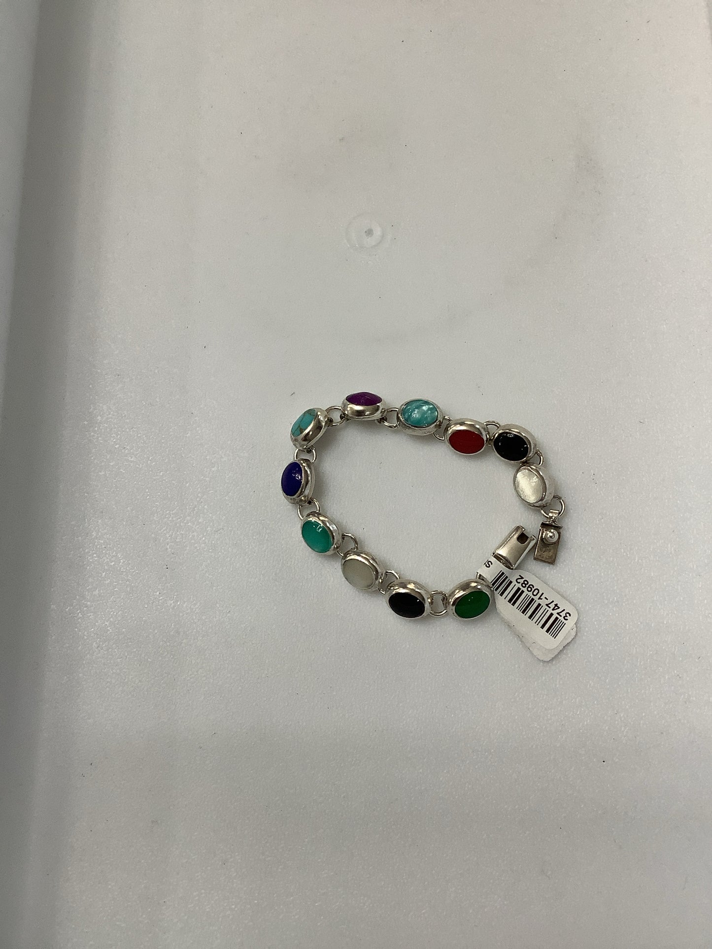 Sterling Silver Multi Stone Bracelet