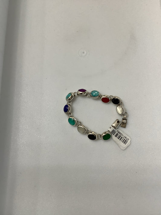 Sterling Silver Multi Stone Bracelet