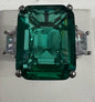 Sterling Silver Green White CZ Ring New w/ Tags JTV