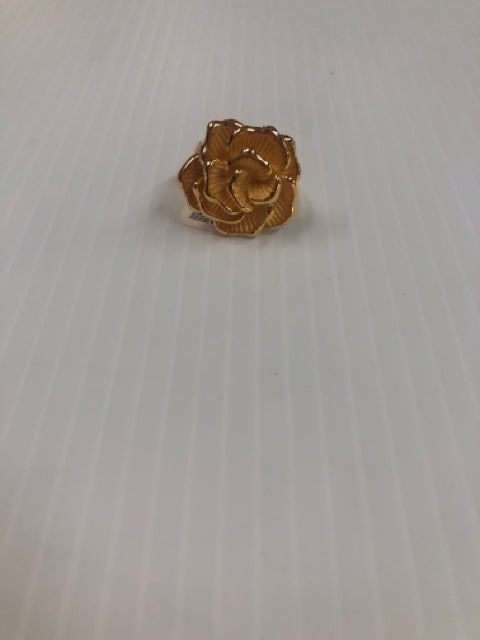 Gold Over Sterling Ring Size 9 Rose