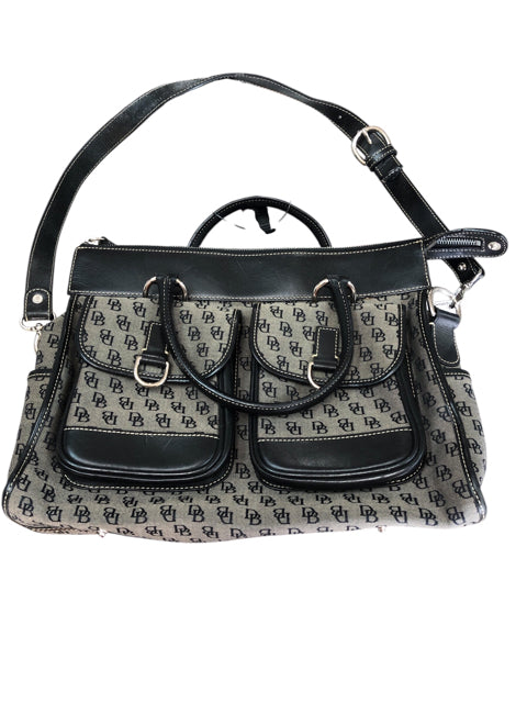 Designer Dooney & Bourke Gray/Black Handbag