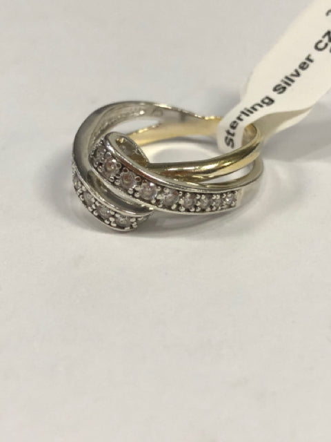 Sterling Silver CZ Ring Size 7