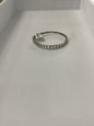 Sterling Silver Bangle Bracelet CZ