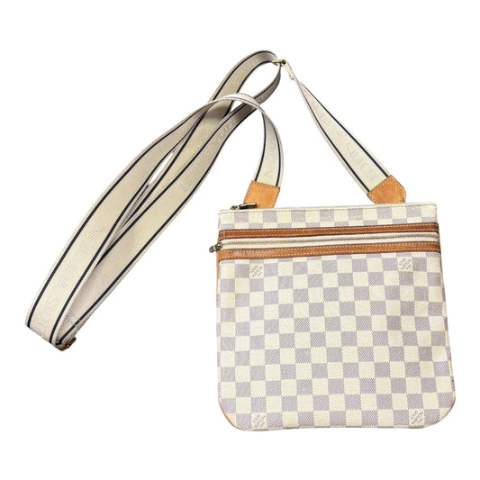 Designer Louis Vuitton White Crossbody