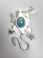 Running Bear RB Turquoise Pendant Sterling