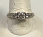 Sterling Ring CZ Size 7.75