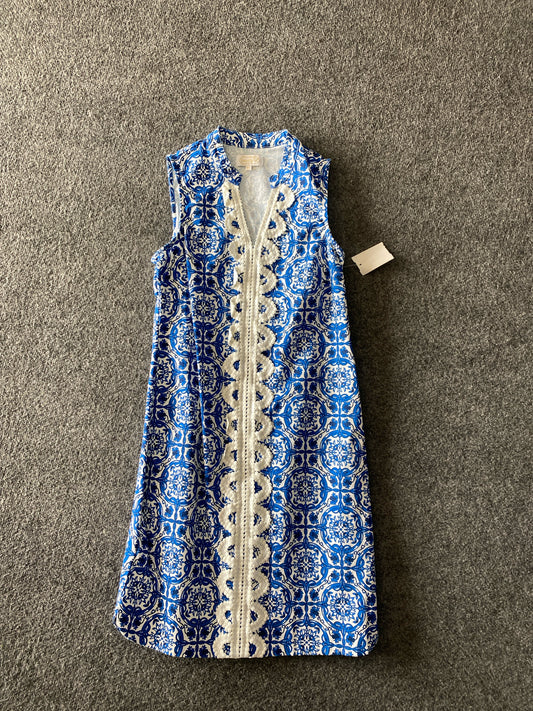 White/Blue Mudpie Dress Women's