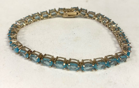 Gold Over Sterling Bracelet 7.5"