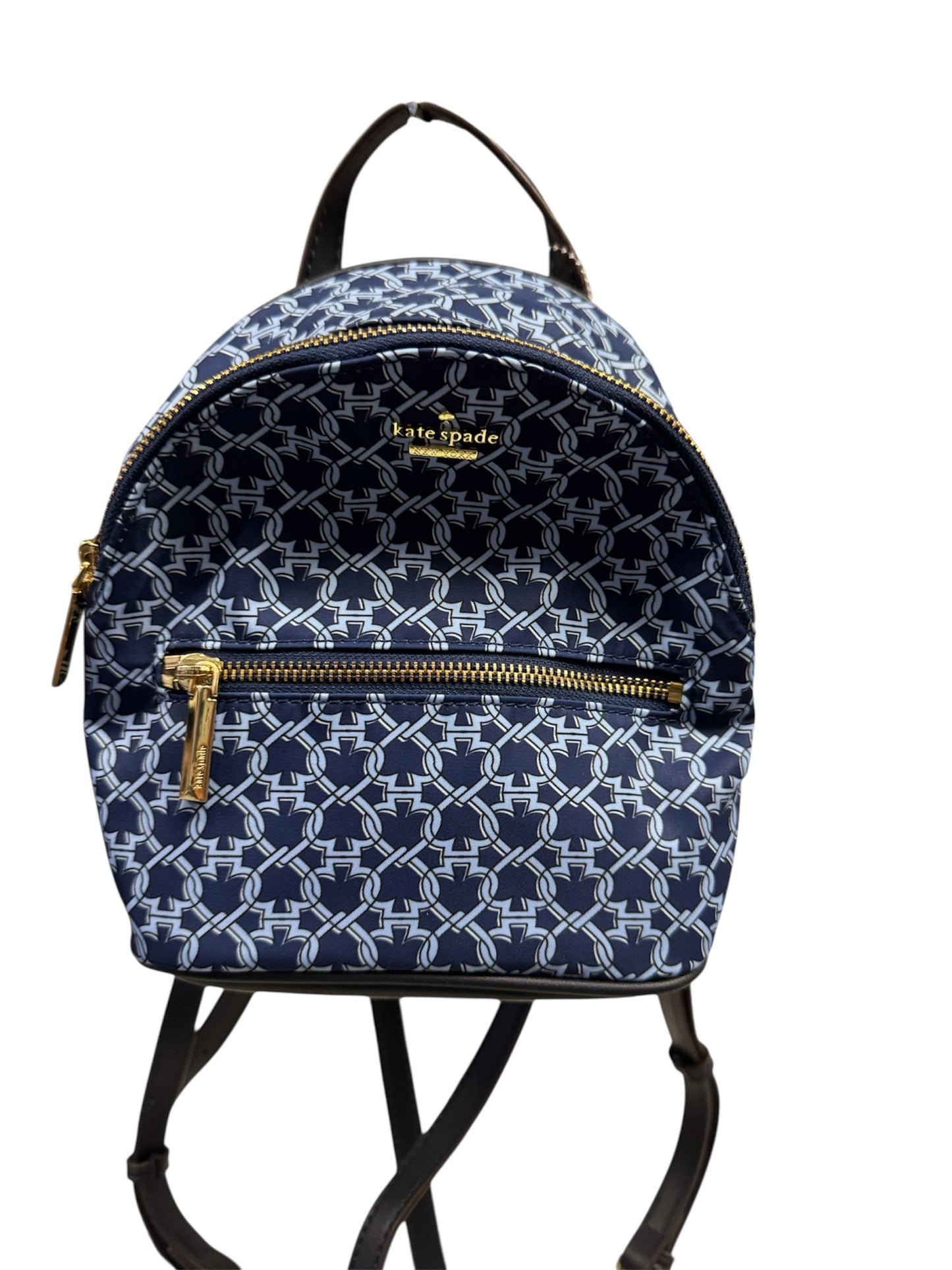 Designer NEW Kate Spade Blue Print Backpack