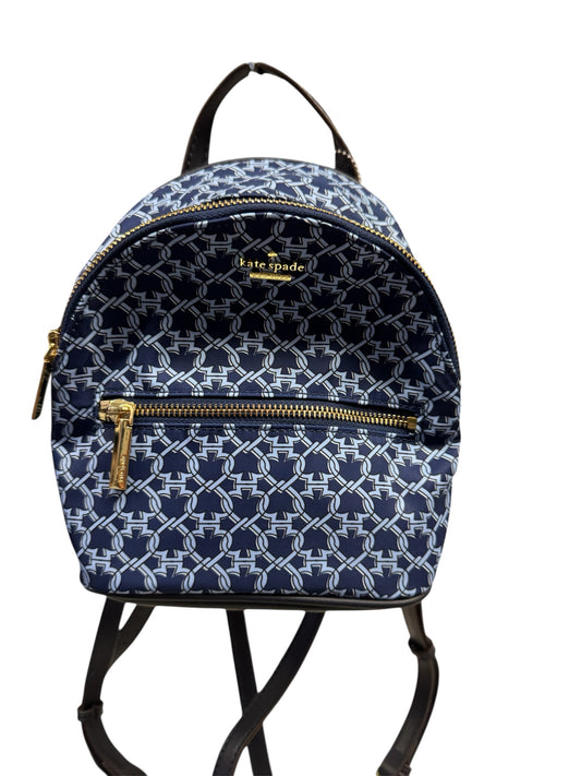 Designer NEW Kate Spade Blue Print Backpack