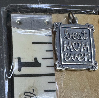 James Avery 925 Sterling Silver Best Mom Ever Charm Pendant