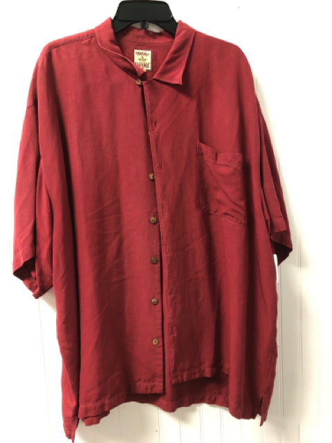 Red Tommy Bahama BOUTIQUE Short Sleeve Shirt Men's