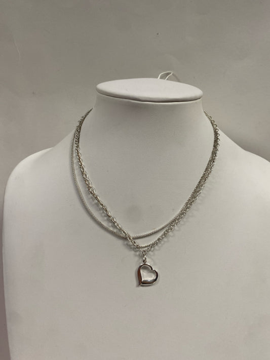 18" Sterling Silver Necklace Multi Strand