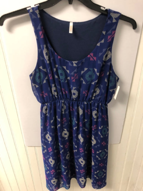 Blue Pink Blush Sleeveless dress Women's