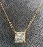 Juditha Ripka 14k Clad Sterling Silver Diamonique Square CZ Pendant Necklace 18"