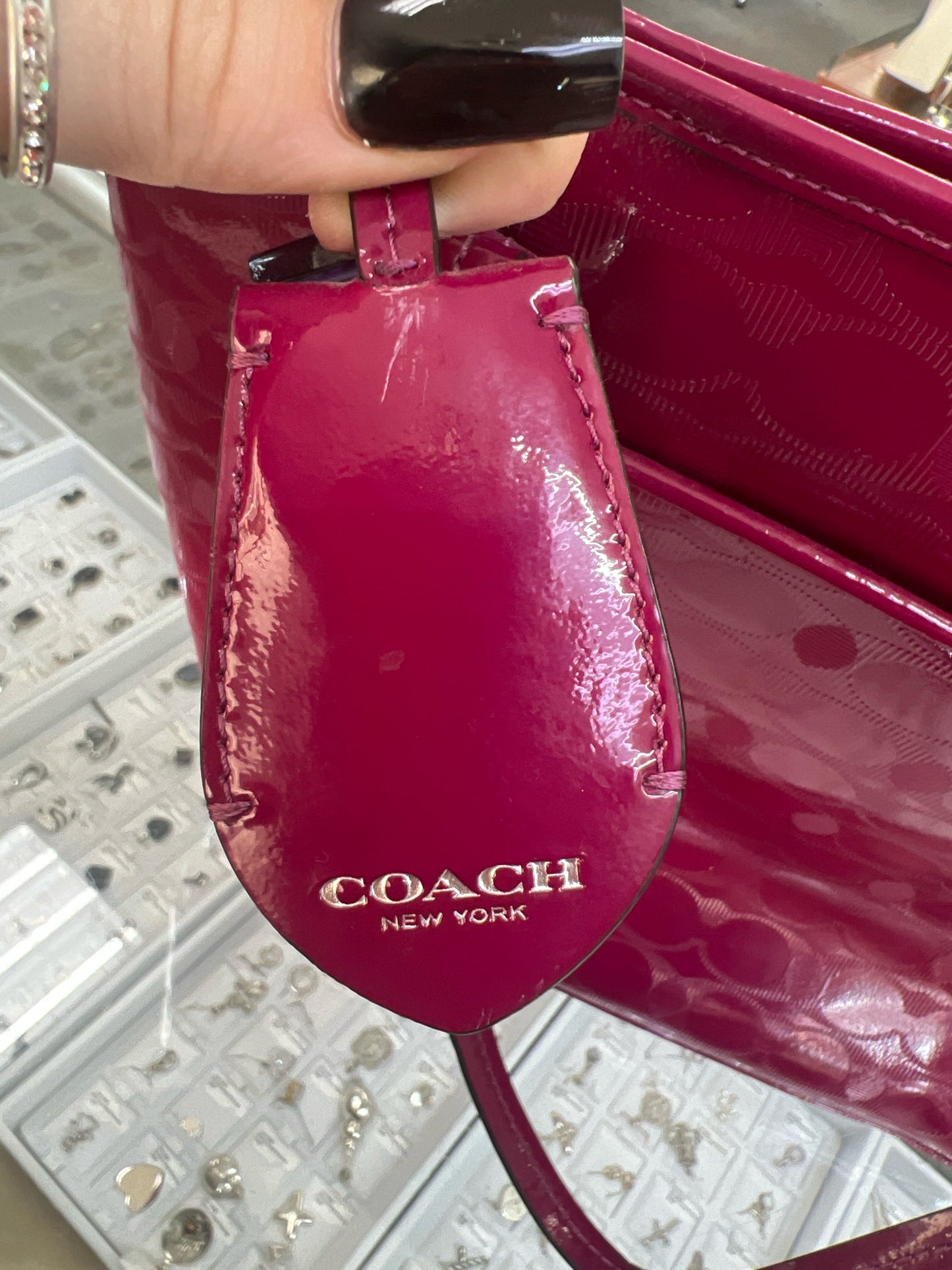 Designer Coach Fuchsia Handbag