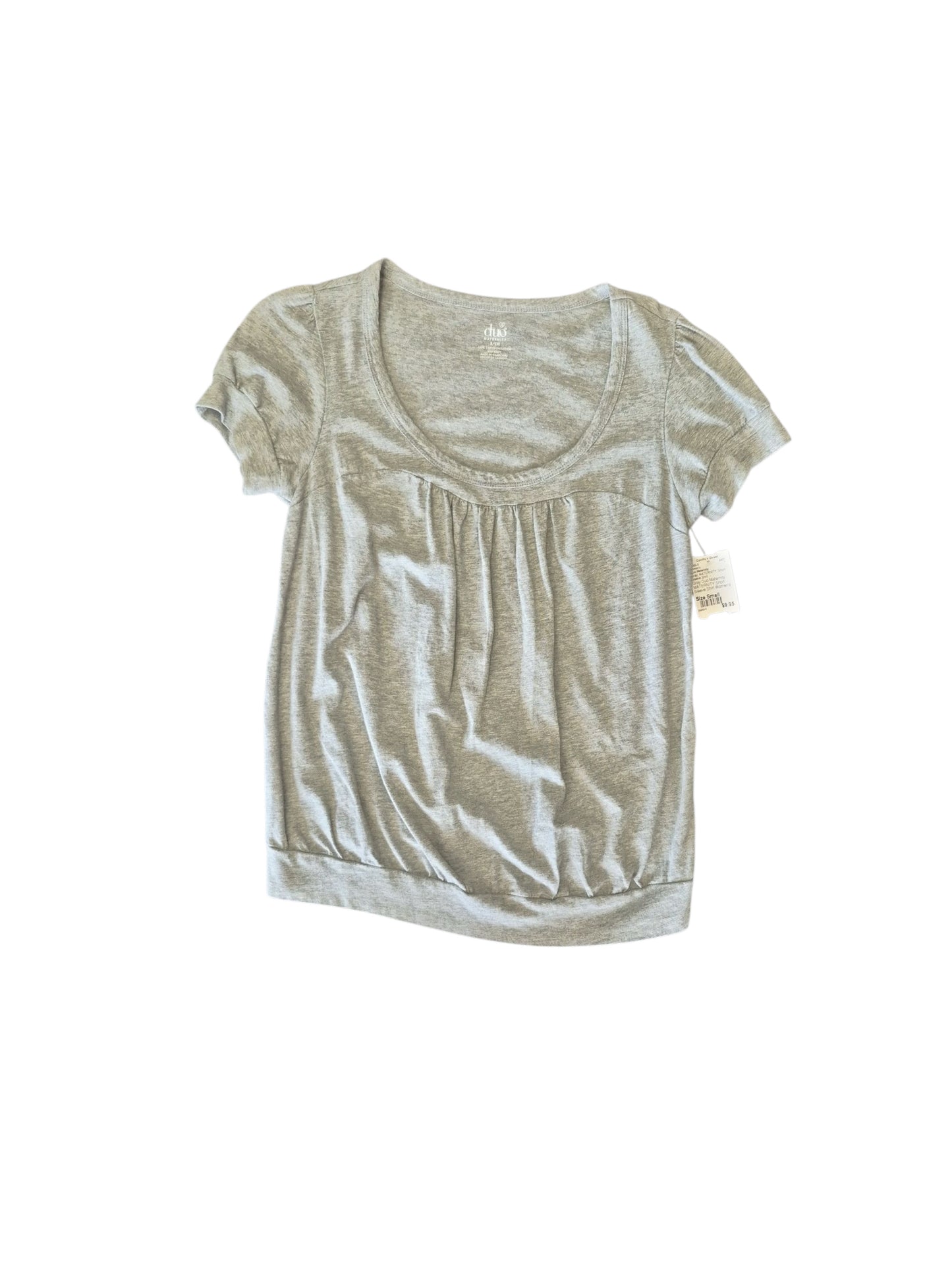 Gray Duo Maternity MATERNITY Short Sleeve Shirt Women's