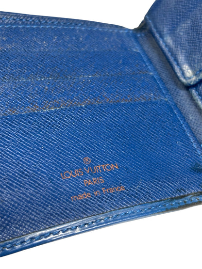 Designer Louis Vuitton Blue Wallet