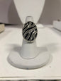 Sterling Silver Onyx Ring Size 7