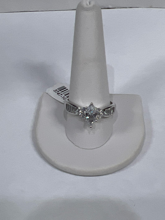Sterling Silver CZ Ring Size 12