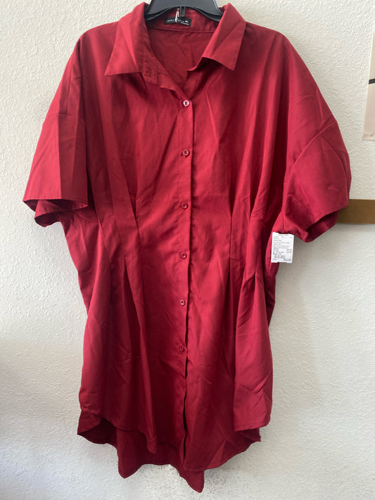 Red Emery Rose BOUTIQUE Short Sleeve Shirt Women's
