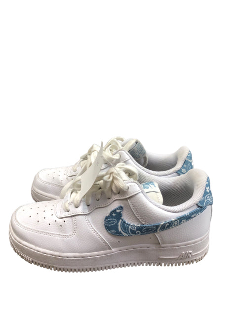 White/Blue Nike Air Shoes Women's
