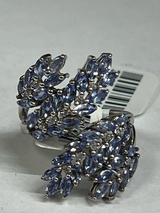 Sterling Silver Tanzanite Ring Size 9 New w/ Tags JTV