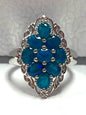 Sterling Silver Miami Blue Welo Opal Ring JTV Size 9