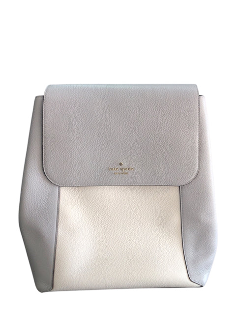 Designer Kate Spade Gray/White Backpack