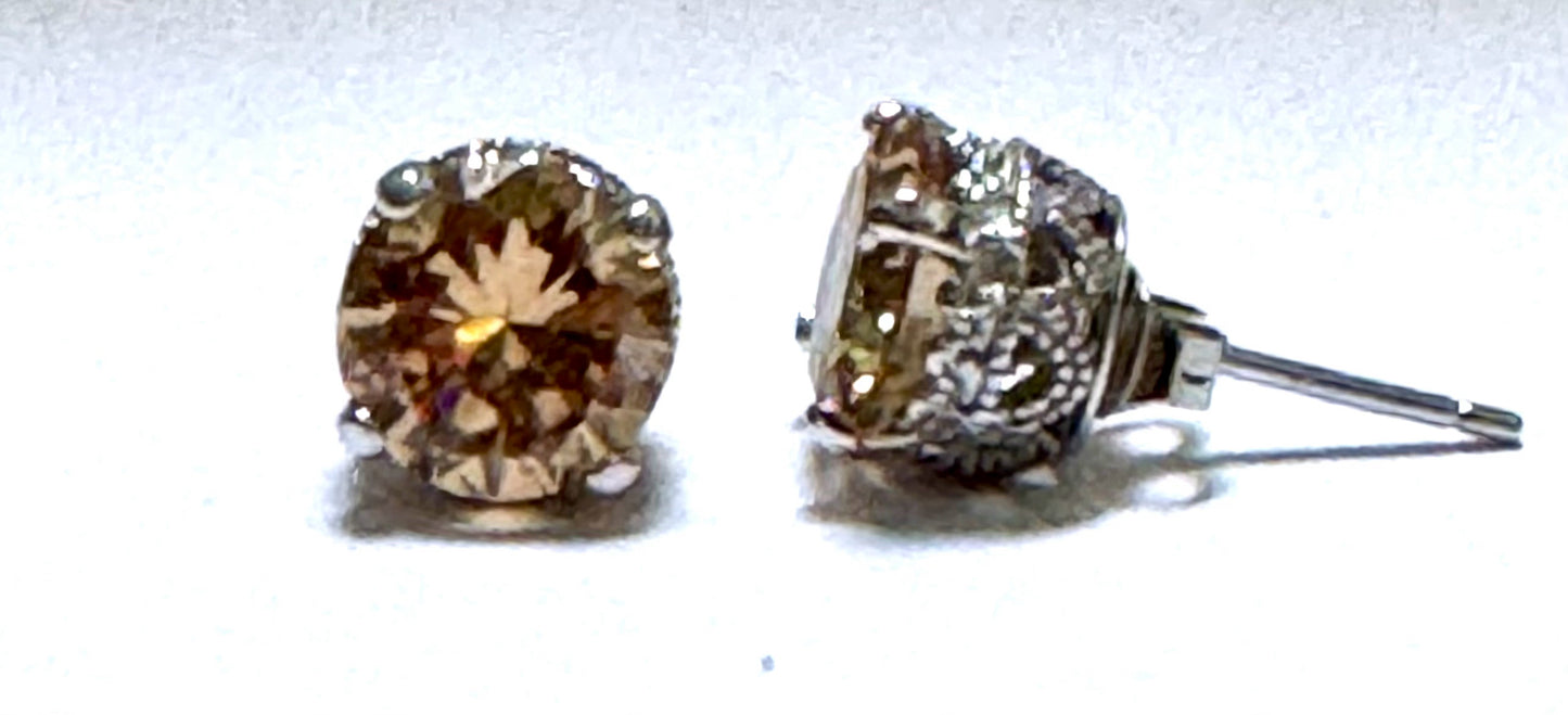 Sterling Silver CZ Earrings