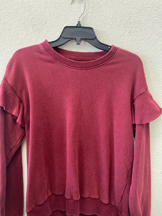 Maroon Aerie Long Sleeve Shirt Women's